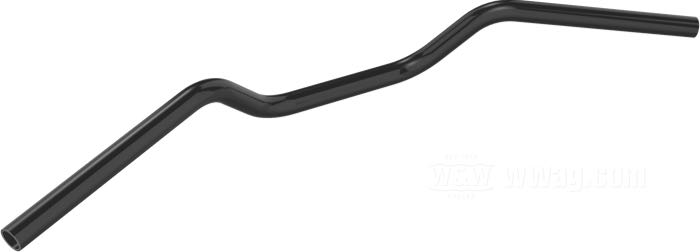 Handlebar »Palmdale« by Bates; steel, black, powder-coated; Ø 1”; wire routing: W1 plain, without dimples (→1981); wall thickness: 3 mm; with parts certificate; Germany; gross weight: 1.06 kg