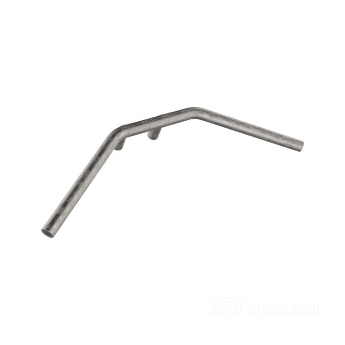 Handlebar »Pasadena 14« by Bates; riser distance 3-1/2” (= 89 mm); steel, bare; Ø 1”; wire routing: W1 plain, without dimples (→1981); wall thickness: 3 mm; with mounting screw; with parts certificate; Germany; gross weight: 1.5 kg