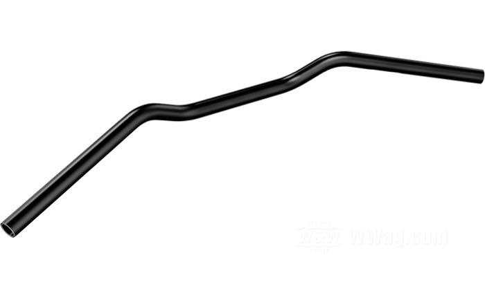 Manubrio »Tustin« di Bates; acciaio, nero, rivestito a polvere; Ø 1”; passaggio cavi: con cavature; spessore della parete: 3 mm; certificato; Germania; peso lordo: 1.43 kg