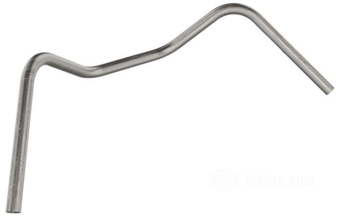 Manubrio »Ventura« di Bates; acciaio, naturale; Ø 1”; passaggio cavi: senza cavature; spessore della parete: 3 mm; certificato; Germania; peso lordo: 1.26 kg