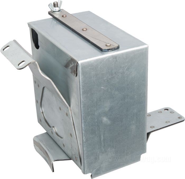 Scatola batteria di The Cyclery; atto per modelli V 1930-1936; acciaio, naturale; L x A x P: 171 x 182 x 109 mm; rimpiazza OEM HD 4404-30; Europa; peso lordo: 2.06 kg