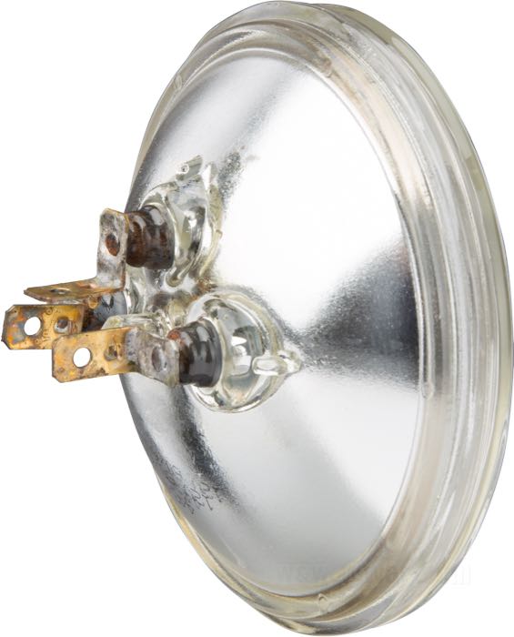 Parabola di faro »Sealed beam«; acciaio / vetro, scanalato; Ø 4-1/2”; tipo di lampadina: non sostituibile; Gemma: chiaro; 12 V; 60/60 W; senza dispositivo luce di posizione; peso lordo: 235 g