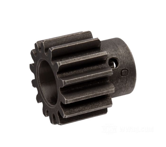 Pignon d'entraînement; pour Génératrice; pour 32E; adaptable à modèles OHV 61” et 74” de 1936-1957; 14 dents; acier; remplace OEM HD 31070-30; poids brut: 40 g