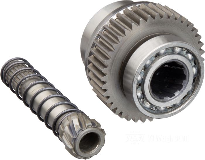 Starterkupplung »OEM«; für Startermotor; passend für Big Twin 1991-2006, Dyna →2005; Stahl; ersetzt OEM HD 31516-94; USA; HINWEIS: Modelle bis 1993 müssen die alte Ausrückwelle wiederverwenden; Bruttogewicht: 410 g