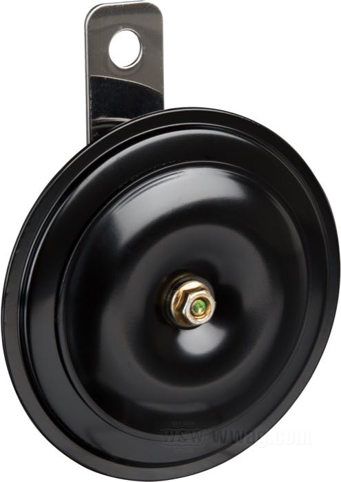Verlegungskit; für Hupe; passend für Softail; Stahl; Ø 3-1/2”; 12 V; mit Halter, Hupe, Kabel und Kleinteilen; Bruttogewicht: 360 g
