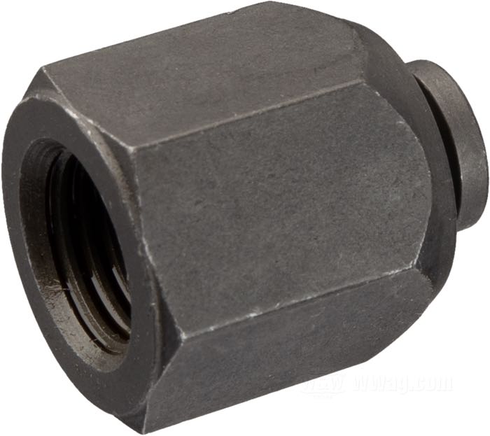Tuerca; para Palanca de freno / Leva de freno / Perno de anclaje; apropiado para modelos V 1931-1936, 45”/750 cc 1931-1937, C Singles 1931-1934; acero, parkerizado; rosca: 3/8”-24; con engrasador; reemplaza OEM HD 4124-31A; peso bruto: 23 g