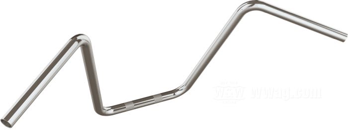 Manubrio »Apehanger stretto 400« di V-Team; acciaio inox, lucidato, con zigrinato; Ø 1”; passaggio cavi: senza cavature; certificato; peso lordo: 1.9 kg