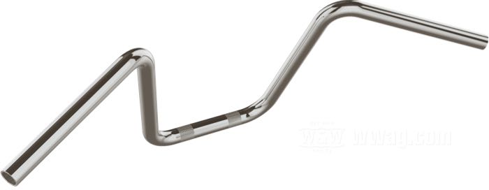Manubrio »Apehanger Mini« di V-Team; acciaio inox, lucidato, zigrinato; Ø 1”; passaggio cavi: con cavature; certificato; Germania; peso lordo: 1.49 kg