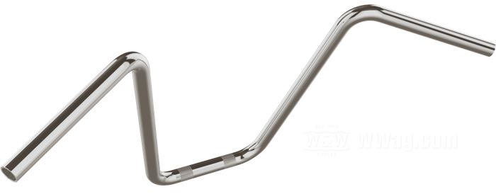 Manubrio »Apehanger Mini« di V-Team; acciaio inox, lucidato, zigrinato; Ø 1”; passaggio cavi: con cavature; certificato; Germania; peso lordo: 1.72 kg
