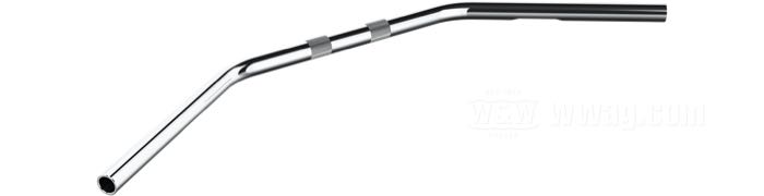 Handlebar »Drag Bar wide 35°« by Fehling; steel, chrome-plated; Ø 1”; wire routing: W2 with dimples (1982→); wall thickness: 2 mm; with parts certificate; Germany; gross weight: 900 g