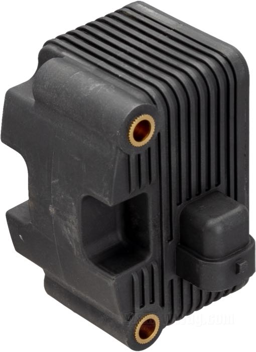 Bobina di accensione »Super Coil« di Accel; atto per Softail 2000-2006, Dyna 1999-2005, FLT 2002-2006, Sportster 2004-2006; con carburatore; nero; ad usare con 12 V; resistenza primaria: 2 x 0.5 Ω; single fire ed una candela per testa; attachi alto volt.: due; rimpiazza OEM HD 31655-99; peso lordo: 565 g
