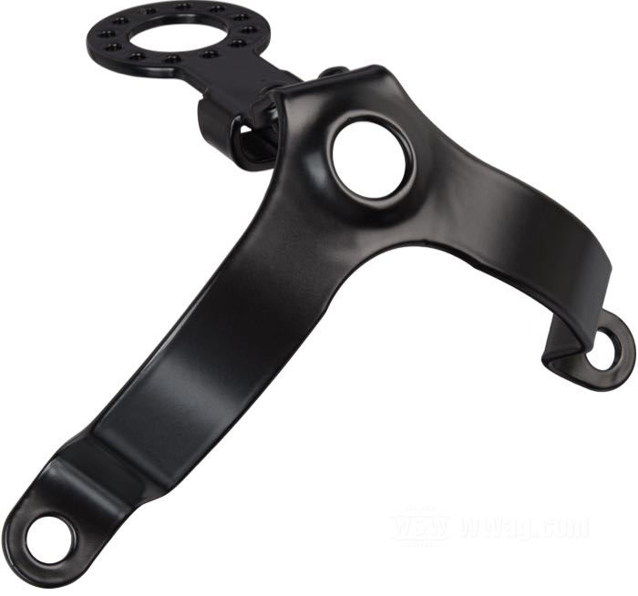 Support phare de The Cyclery; adaptable à modèles V 1931-1936; acier, noir, finition époxy; remplace OEM HD 4965-31; Europe; poids brut: 449 g