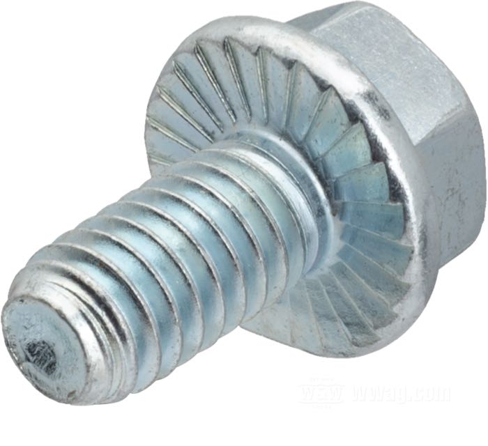 Bullone di Vance & Hines; acciaio, zincato, testa esagonale con flangia; lunghezza: 5/8”; chiave: 1/2 ”; filettatura: 5/16”-18; U.S.A.; peso lordo: 1 g