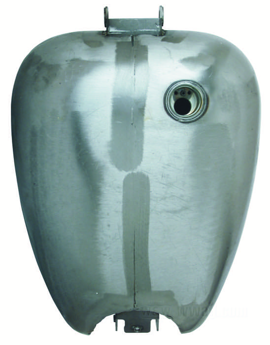 Depósito de gasolina; apropiado para Dyna Glide; acero, natural; volumen: 16 l; tapón necesario: screw-in 1983→; grifo de gasolina necesario: M22 x 1; peso bruto: 8.3 kg