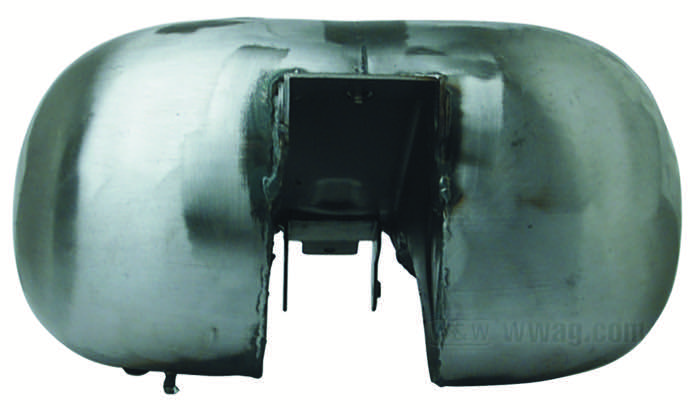 Depósito de gasolina; apropiado para Dyna Glide; acero, natural; volumen: 16 l; tapón necesario: screw-in 1983→; grifo de gasolina necesario: M22 x 1; peso bruto: 8.3 kg