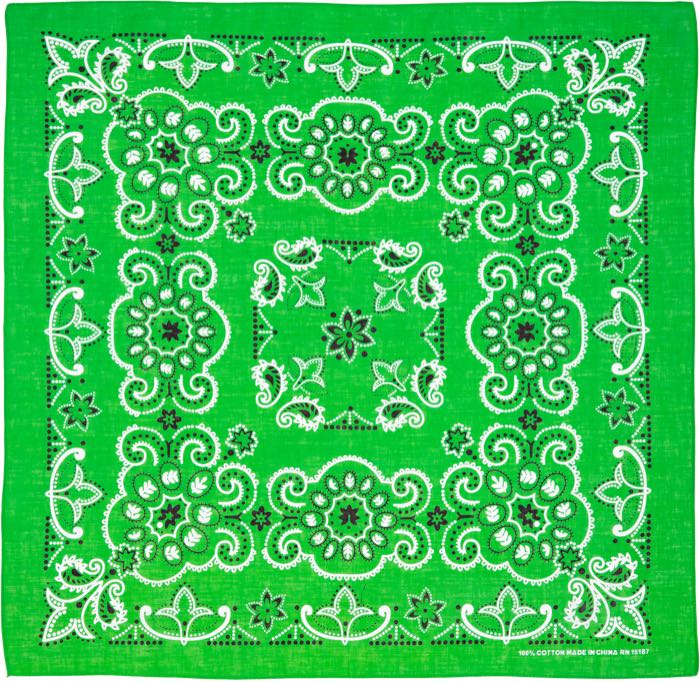 Bandana »Austin« de Carolina Manufacturing; coton, vert; longueur x largeur: 67 x 67 cm; poids brut: 58 g