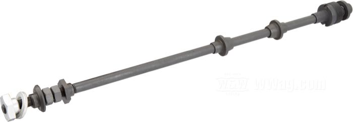 Barre de Colony; pour Amortisseur de selle; adaptable à modèles V 1930-1936, 45”/750 cc Sidevalves (sauf modèles K) 1929-1973; acier, parkerisé; longueur: 403 mm; remplace OEM HD 51613-29, 51661-36, 51791-31, 51674-25, 51795-29 et 51672-25; USA; poids brut: 461 g