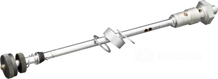 Rubinetto benzina; atto per 45” (750cc) 1940-1949; acciaio, CAD (procedimento ZnNi) / parkerizzato, con pomello comando parkerizzato; filettatura: 3/4”-18 / 7/16”-20; rimpiazza OEM HD 62032-40 e 62075-40; peso lordo: 207 g