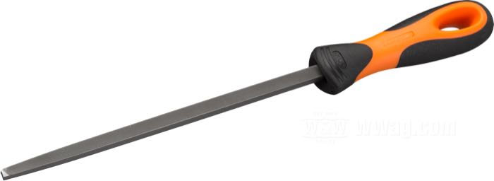 Square file by Bahco; Cut 3; steel / rubber, blade length 185 mm; length x width: 310 x 8 mm; Portugal; gross weight: 141.8 g