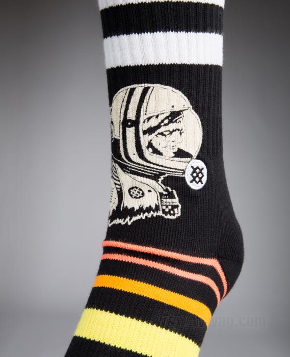 Chaussettes »Moon Man « de Stance; coton / polyester, multi stripe / multicolore; taille: M; hommes; pointure: EU 38-41.5 → US 6-8.5; poids brut: 96 g