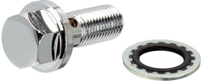 Pompa freno a mano; atto per FLH 1982-1984, FLT 1982-1983, FX, Sportster e FXR 1982-1983, FXRT 1986-1986, FXRD 1986; alluminio fuso, cromato; Ø pistone idraulico: 3/4” (19 mm); liquido di freno obbligatorio: DOT 5; rimpiazza OEM HD 45013-82 e 45015-83; peso lordo: 1.04 kg