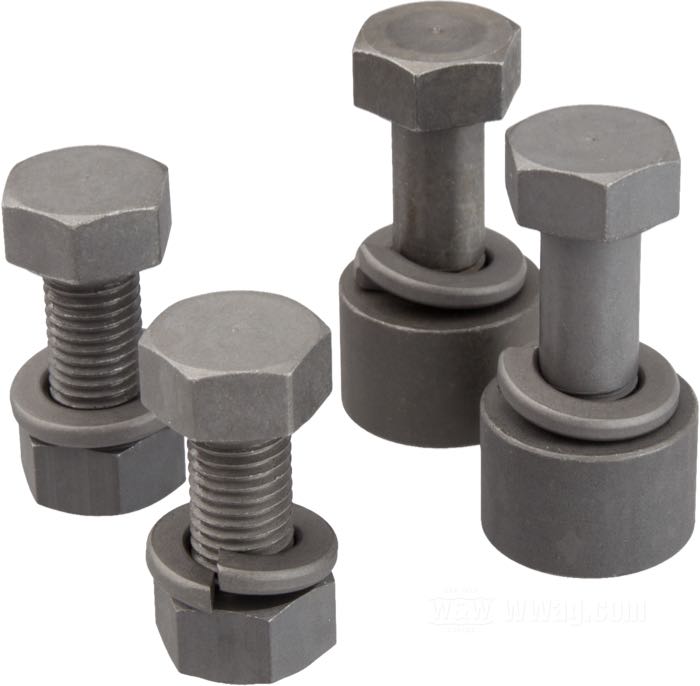 Kit de montaje de Colony; para Depósito de aceite; apropiado para Big Twin 1936-1957; acero, parkerizado; rosca: 5/16”-24; reemplaza OEM HD 3974, 4013 y 62581-36; EE. UU.; peso bruto: 116 g