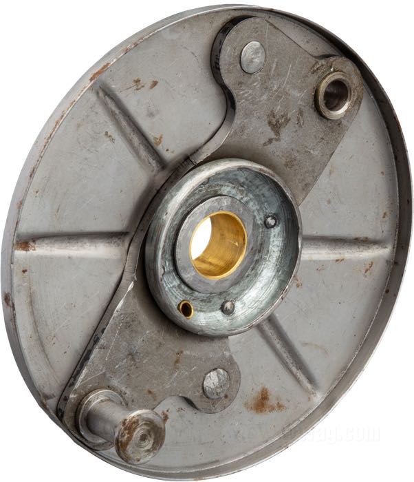 Portafreno di The Cyclery; atto per modelli IOE 1928-1929; acciaio, naturale; Ø est.: 170 mm; con leva freno; rimpiazza OEM HD 4108-28; Paesi Bassi; peso lordo: 1 kg