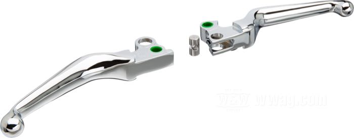 Hand brake/clutch lever »Ergonomic«; fits models 1982-1995; aluminum, chrome-plated; gross weight: 250 g