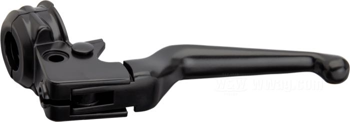Commande embrayage à main; adaptable à modèles 1982-1995; alu coulé, noir mat; remplace OEM HD 38608-82B et 45017-82A; poids brut: 320 g