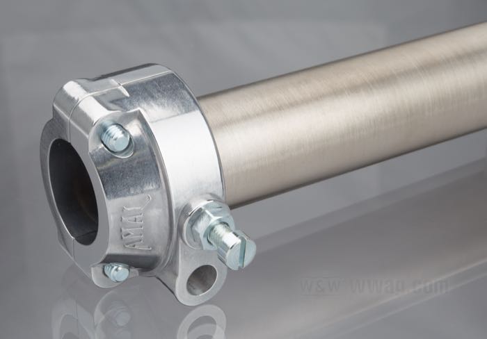Gasgriff von AMAL Carburettors; für Einzel-Gaszug; Aluminiumguss / Edelstahl; für Lenker-Ø: 1 ”; Länge innen: 145 mm; mit verschiedenen Gaszugadaptern; Bruttogewicht: 381 g