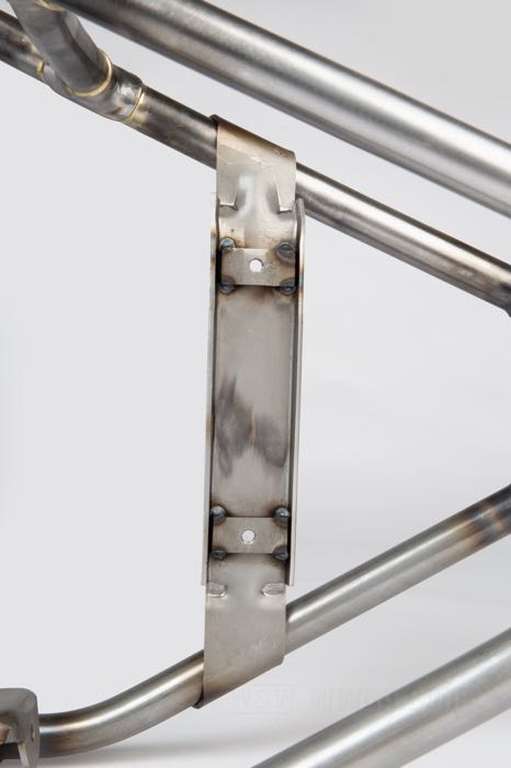 Starrrahmen »Straightleg« von VG Classic Frames & Parts; passend für Knucklehead 1936; Stahl / Sphäroguss, blank; Rake: 25 °; ersetzt OEM HD 2801-36; Niederlande; Bruttogewicht: 37 kg