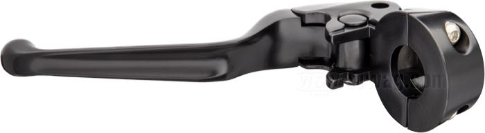 Hand clutch control; for models 1996→ (XL→2003); cast aluminum, matte black; gross weight: 345 g