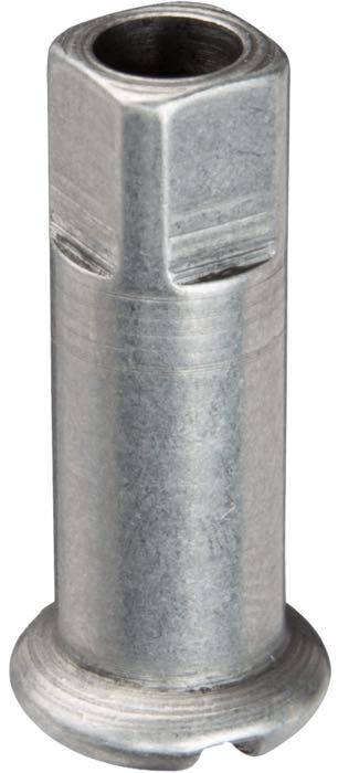 Speichennippel von The Cyclery; passend für alle Modelle 1930-1959, außer an Vorderrädern mit Bremstrommel-Halbnabe; Stahl, blank; Länge: 22.5 mm; Ø 7 mm; Gewinde: 8G-40; ersetzt OEM HD 3947-29 und 43099-29; Deutschland; Bruttogewicht: 5 g