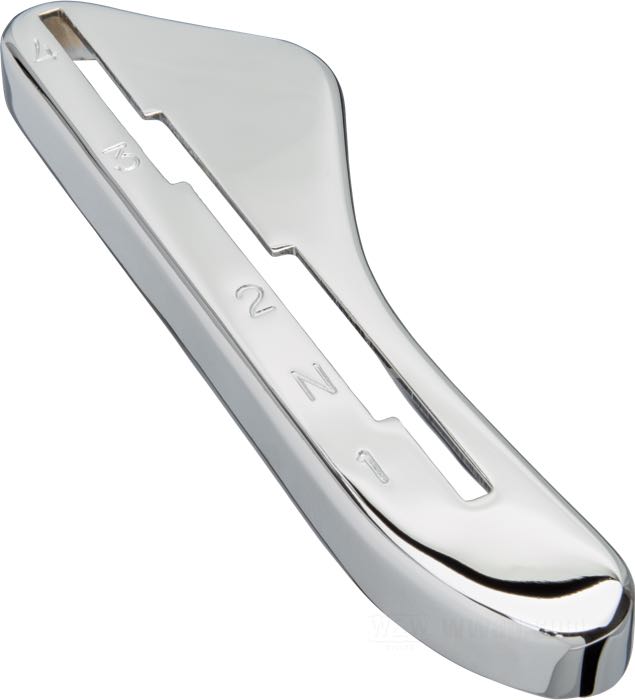 Selettore marce; atto per Big Twin 1947-1965; 4 marce; acciaio, cromato; rimpiazza OEM HD 33789-47; peso lordo: 190 g