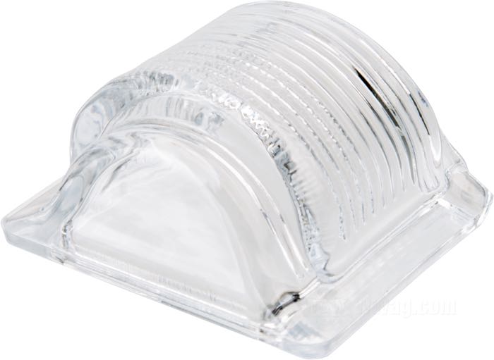 Lente para piloto trasero; para piloto tipo Tombstone; apropiado para todos modelos Twin 1947-1954; cristal, claro; reemplaza OEM HD 68090-47; peso bruto: 65 g