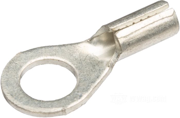 Capocorda ad occhiello »OEM Style«; acciaio, CAD (procedimento ZnNi), #10; per fili di: ~ 1.5 - 2.5 mm² (AWG 16-14); Ø int.: 4.8 mm; rimpiazza OEM HD 1520-24; peso lordo: 1 g