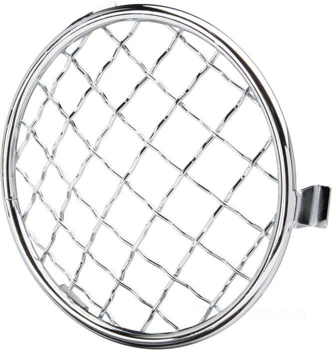 Griglia »Baja« di Bates; per Faro / Faretto; acciaio, cromato; Ø 100 mm; peso lordo: 89 g