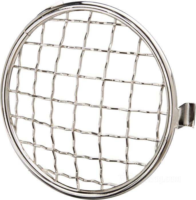 Grille protectrice »Baja« de Bates; pour Phare / Phare additionnel; acier, nickelé; Ø 100 mm; poids brut: 89 g