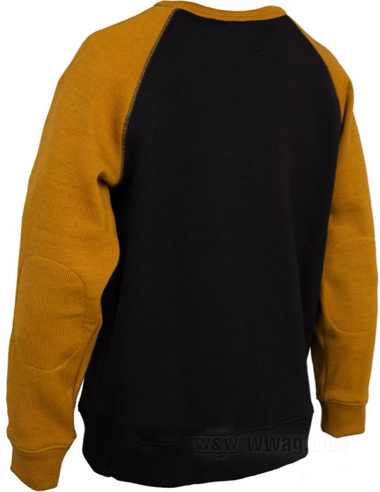 Sweater »Girocollo« di Dehen; maglieria di lana, nero / oro vecchio; taglia: L; U.S.A.; peso lordo: 1.06 kg