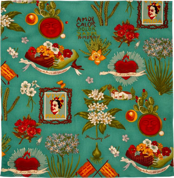 Bandana »Viva Frida« di Rockmount; cotone, multicolore; lunghezza x larghezza: 54 x 54 cm; U.S.A.; peso lordo: 47 g