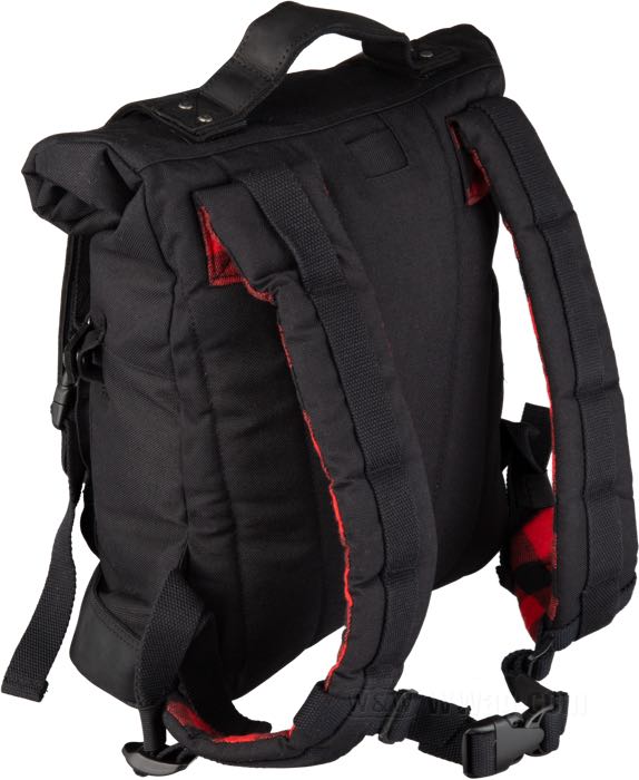 Sac à dos de Burly Brand; vachette / Cordura, noir; L x H x P: 30 x 35 x 12 cm; poids brut: 1 kg