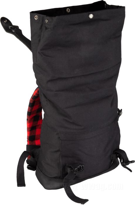 Sac à dos de Burly Brand; vachette / Cordura, noir; L x H x P: 30 x 35 x 12 cm; poids brut: 1 kg