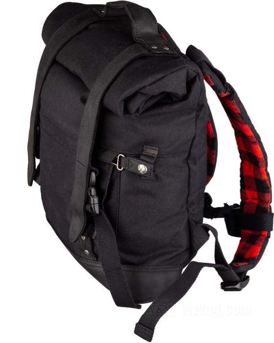 Sac à dos de Burly Brand; vachette / Cordura, noir; L x H x P: 30 x 35 x 12 cm; poids brut: 1 kg
