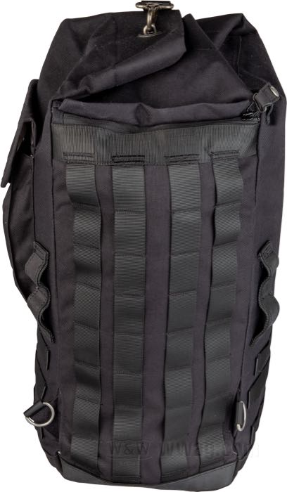 Sissy Bar Tasche »Voyager« von Burly Brand; Cordura / Rindleder, schwarz; B x H x T: 30 x 54 x 30 cm; Volumen: 50 l; Bruttogewicht: 1.54 kg