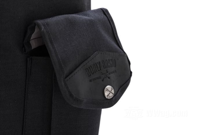 Sissy Bar Tasche »Voyager« von Burly Brand; Cordura / Rindleder, schwarz; B x H x T: 30 x 54 x 30 cm; Volumen: 50 l; Bruttogewicht: 1.54 kg