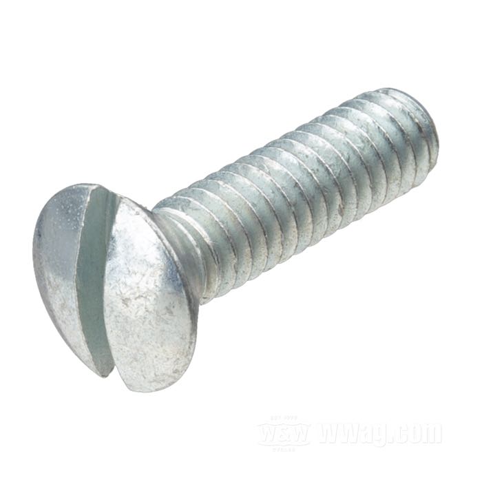 Oval Countersunk Slotted Head Screws Cadmium-plated