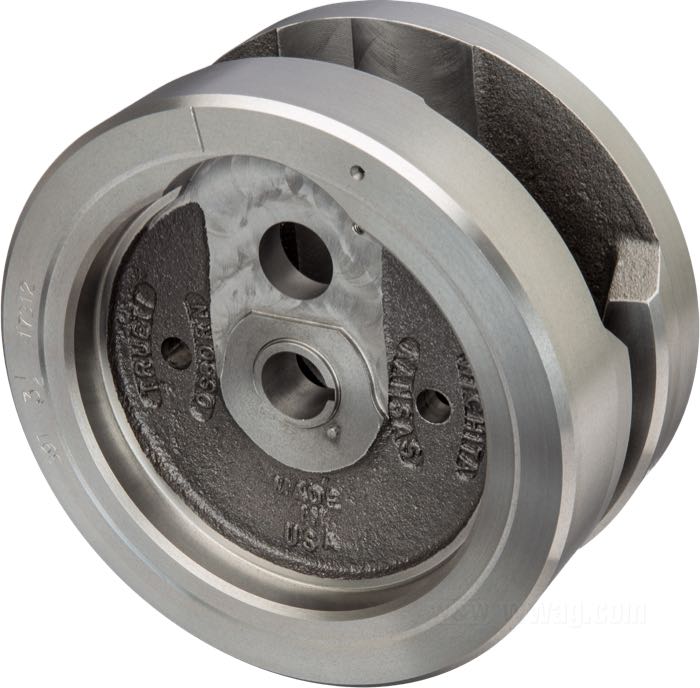 Masses de vilebrequins de Truett & Osborn; adaptable à Knucklehead and Panhead 1941-1954; 61”/1000 cc; acier; Ø 8-1/2”; course: 3-1/2 ”; remplace OEM HD 23922-41, 23942-41, 338-41 et 339-41; USA; CONSEIL: Doivent être assemblés avec maneton 74” OHV 1941→; poids brut: 14.64 kg