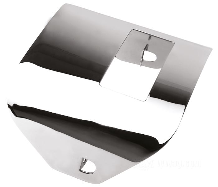 Visera; para Piloto trasero; apropiado para modelos 1973-1999 (salvo FXWG y FXST); acero, cromado; reemplaza OEM HD 68006-83T; Taiwán; peso bruto: 200 g