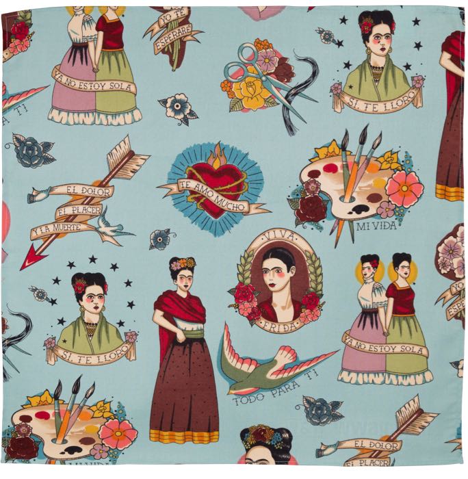 Bandana »Frida and Vida« di Rockmount; cotone, multicolore; lunghezza x larghezza: 54 x 54 cm; U.S.A.; peso lordo: 56 g