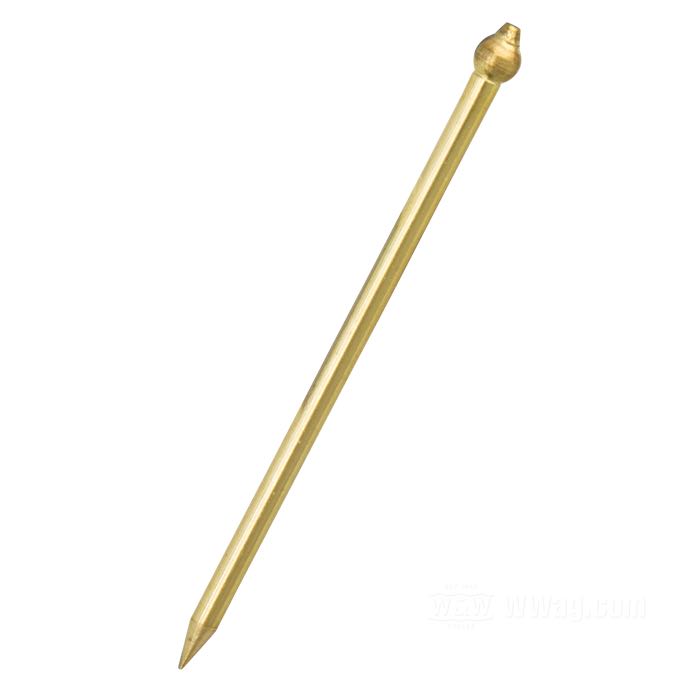 Jet needle by Competition Distributing; fits 74” /1200 cc IOE models 1921-1929; brass; length: 2.11”; for Schebler HX carburetors; replaces OEM HD 1151-21; USA; gross weight: 4 g